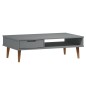 vidaXL Couchtisch MOLDE Grau 100x55x31 cm Massivholz Kiefer vidaXL Couchtisch MOLDE Grau 100x55x31 cm Massivholz Kiefer
