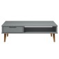vidaXL Couchtisch MOLDE Grau 100x55x31 cm Massivholz Kiefer vidaXL Couchtisch MOLDE Grau 100x55x31 cm Massivholz Kiefer
