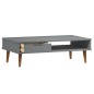 vidaXL Couchtisch MOLDE Grau 100x55x31 cm Massivholz Kiefer vidaXL Couchtisch MOLDE Grau 100x55x31 cm Massivholz Kiefer