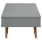 vidaXL Couchtisch MOLDE Grau 100x55x31 cm Massivholz Kiefer vidaXL Couchtisch MOLDE Grau 100x55x31 cm Massivholz Kiefer