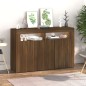 vidaXL Sideboard mit LED-Beleuchtung Braun Eichen-Optik 115,5x30x75 cm vidaXL Sideboard mit LED-Beleuchtung Braun Eichen-Optik 115,5x30x75 cm