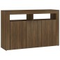 vidaXL Sideboard mit LED-Beleuchtung Braun Eichen-Optik 115,5x30x75 cm vidaXL Sideboard mit LED-Beleuchtung Braun Eichen-Optik 115,5x30x75 cm