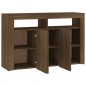 vidaXL Sideboard mit LED-Beleuchtung Braun Eichen-Optik 115,5x30x75 cm vidaXL Sideboard mit LED-Beleuchtung Braun Eichen-Optik 115,5x30x75 cm