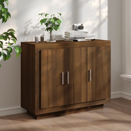 vidaXL Sideboard Braun Eichen-Optik 92x35x75 cm Holzwerkstoff