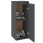 vidaXL Wandschrank Grau 30x30x80 cm Massivholz Kiefer vidaXL Wandschrank Grau 30x30x80 cm Massivholz Kiefer