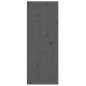 vidaXL Wandschrank Grau 30x30x80 cm Massivholz Kiefer vidaXL Wandschrank Grau 30x30x80 cm Massivholz Kiefer