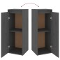 vidaXL Wandschrank Grau 30x30x80 cm Massivholz Kiefer vidaXL Wandschrank Grau 30x30x80 cm Massivholz Kiefer