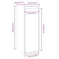 vidaXL Wandschrank Grau 30x30x80 cm Massivholz Kiefer vidaXL Wandschrank Grau 30x30x80 cm Massivholz Kiefer