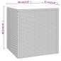 vidaXL Beistelltisch Schwarz 40x37x40,5 cm Polyrattan und Hartglas vidaXL Beistelltisch Schwarz 40x37x40,5 cm Polyrattan und Hartglas