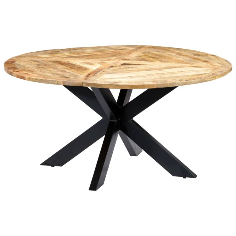 vidaXL Esstisch Rund 150×76 cm Mango Massivholz vidaXL Esstisch Rund 150×76 cm Mango Massivholz