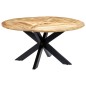 vidaXL Esstisch Rund 150×76 cm Mango Massivholz vidaXL Esstisch Rund 150×76 cm Mango Massivholz