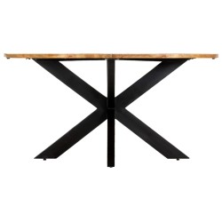 vidaXL Esstisch Rund 150×76 cm Mango Massivholz