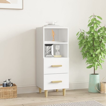 vidaXL Sideboard Weiß 34,5x34x90 cm Holzwerkstoff