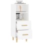 vidaXL Sideboard Weiß 34,5x34x90 cm Holzwerkstoff vidaXL Sideboard Weiß 34,5x34x90 cm Holzwerkstoff