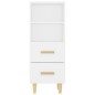 vidaXL Sideboard Weiß 34,5x34x90 cm Holzwerkstoff vidaXL Sideboard Weiß 34,5x34x90 cm Holzwerkstoff