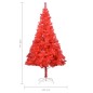 vidaXL Künstlicher Weihnachtsbaum mit Ständer Rot 240 cm PVC vidaXL Künstlicher Weihnachtsbaum mit Ständer Rot 240 cm PVC