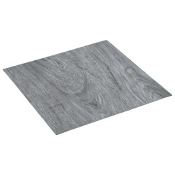 vidaXL Laminat Dielen Selbstklebend 5,11 m² PVC Hellgrau