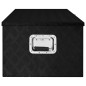 vidaXL Aufbewahrungsbox Schwarz 100x55x37 cm Aluminium vidaXL Aufbewahrungsbox Schwarz 100x55x37 cm Aluminium