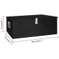 vidaXL Aufbewahrungsbox Schwarz 100x55x37 cm Aluminium vidaXL Aufbewahrungsbox Schwarz 100x55x37 cm Aluminium