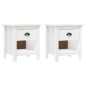 vidaXL Nachttische 2 Stk. Hill 46x35x49,5 cm Massivholz Kiefer vidaXL Nachttische 2 Stk. Hill 46x35x49,5 cm Massivholz Kiefer