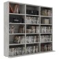 vidaXL CD-Regal Betongrau 102x23x89,5 cm Holzwerkstoff vidaXL CD-Regal Betongrau 102x23x89,5 cm Holzwerkstoff