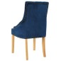 vidaXL Esszimmerstühle 2 Stk. Blau Eiche Massivholz und Samt vidaXL Esszimmerstühle 2 Stk. Blau Eiche Massivholz und Samt