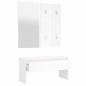vidaXL Flurmöbel-Set Weiß Holzwerkstoff vidaXL Flurmöbel-Set Weiß Holzwerkstoff