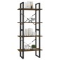 vidaXL Bücherregal 4 Fächer Braun Eichen-Optik 60x30x140 cm vidaXL Bücherregal 4 Fächer Braun Eichen-Optik 60x30x140 cm
