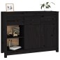 vidaXL Sideboard Schwarz 100x35x74 cm Massivholz Kiefer vidaXL Sideboard Schwarz 100x35x74 cm Massivholz Kiefer