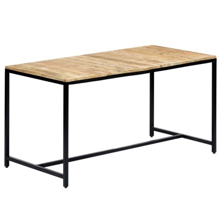 vidaXL Esstisch 140 x 70 x 75 cm Massives Raues Mangoholz