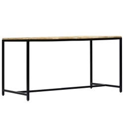 vidaXL Esstisch 140 x 70 x 75 cm Massives Raues Mangoholz