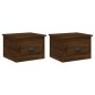 vidaXL Wand-Nachttische 2 Stk. Braun Eichen-Optik 41,5x36x28 cm vidaXL Wand-Nachttische 2 Stk. Braun Eichen-Optik 41,5x36x28 cm