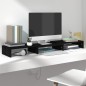 vidaXL Monitorständer Schwarz 80x24x10,5 cm Massivholz Kiefer vidaXL Monitorständer Schwarz 80x24x10,5 cm Massivholz Kiefer