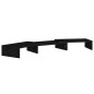 vidaXL Monitorständer Schwarz 80x24x10,5 cm Massivholz Kiefer vidaXL Monitorständer Schwarz 80x24x10,5 cm Massivholz Kiefer