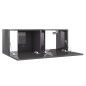 vidaXL TV-Schrank Hochglanz-Grau 80x30x30 cm Holzwerkstoff vidaXL TV-Schrank Hochglanz-Grau 80x30x30 cm Holzwerkstoff
