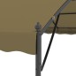 vidaXL Pavillon 4x3x2,6 m Taupe 180 g/m² vidaXL Pavillon 4x3x2,6 m Taupe 180 g/m²