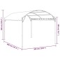 vidaXL Pavillon 4x3x2,6 m Taupe 180 g/m² vidaXL Pavillon 4x3x2,6 m Taupe 180 g/m²