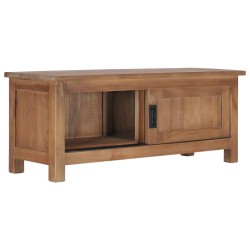 vidaXL TV-Schrank 90×30×35 cm Massivholz Teak