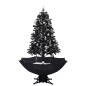 vidaXL Schneiender Weihnachtsbaum mit Schirmfuß Schwarz 170 cm PVC vidaXL Schneiender Weihnachtsbaum mit Schirmfuß Schwarz 170 cm PVC
