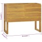 vidaXL Badschrank 90x45x75 cm Massivholz Teak vidaXL Badschrank 90x45x75 cm Massivholz Teak