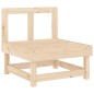 vidaXL Mittelsofa mit Kissen Massivholz Kiefer vidaXL Mittelsofa mit Kissen Massivholz Kiefer