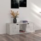 vidaXL TV-Schrank Betongrau 88,5x27,5x30,5 cm Holzwerkstoff vidaXL TV-Schrank Betongrau 88,5x27,5x30,5 cm Holzwerkstoff