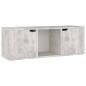 vidaXL TV-Schrank Betongrau 88,5x27,5x30,5 cm Holzwerkstoff vidaXL TV-Schrank Betongrau 88,5x27,5x30,5 cm Holzwerkstoff