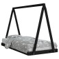 Kinderbett Schwarz 90x190 cm Massivholz Kiefer Kinderbett Schwarz 90x190 cm Massivholz Kiefer