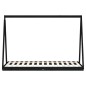 Kinderbett Schwarz 90x190 cm Massivholz Kiefer Kinderbett Schwarz 90x190 cm Massivholz Kiefer