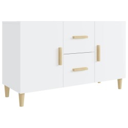 vidaXL Sideboard Hochglanz-Weiß 100x36x60 cm Holzwerkstoff