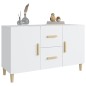 vidaXL Sideboard Hochglanz-Weiß 100x36x60 cm Holzwerkstoff vidaXL Sideboard Hochglanz-Weiß 100x36x60 cm Holzwerkstoff