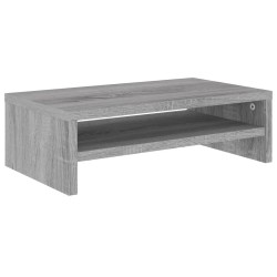 vidaXL Monitorständer Grau Sonoma 42x24x13 cm Holzwerkstoff