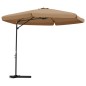 vidaXL Sonnenschirm mit Stahlmast 300 cm Taupe vidaXL Sonnenschirm mit Stahlmast 300 cm Taupe