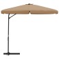 vidaXL Sonnenschirm mit Stahlmast 300 cm Taupe vidaXL Sonnenschirm mit Stahlmast 300 cm Taupe